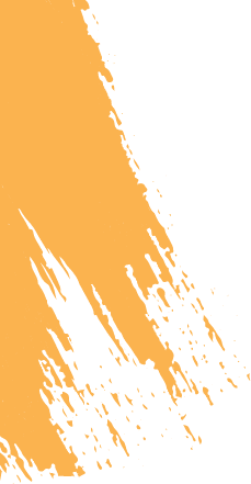 Abstract orange and green brush strokes.